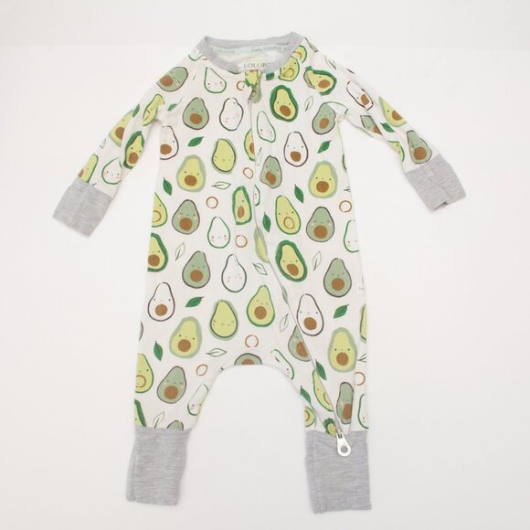 Loulou Lollipop Avocado Print Two-Way Zip Sleeper Pajamas - Picture 1 of 5